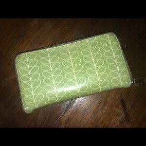 Green Orla Kiely Wallet